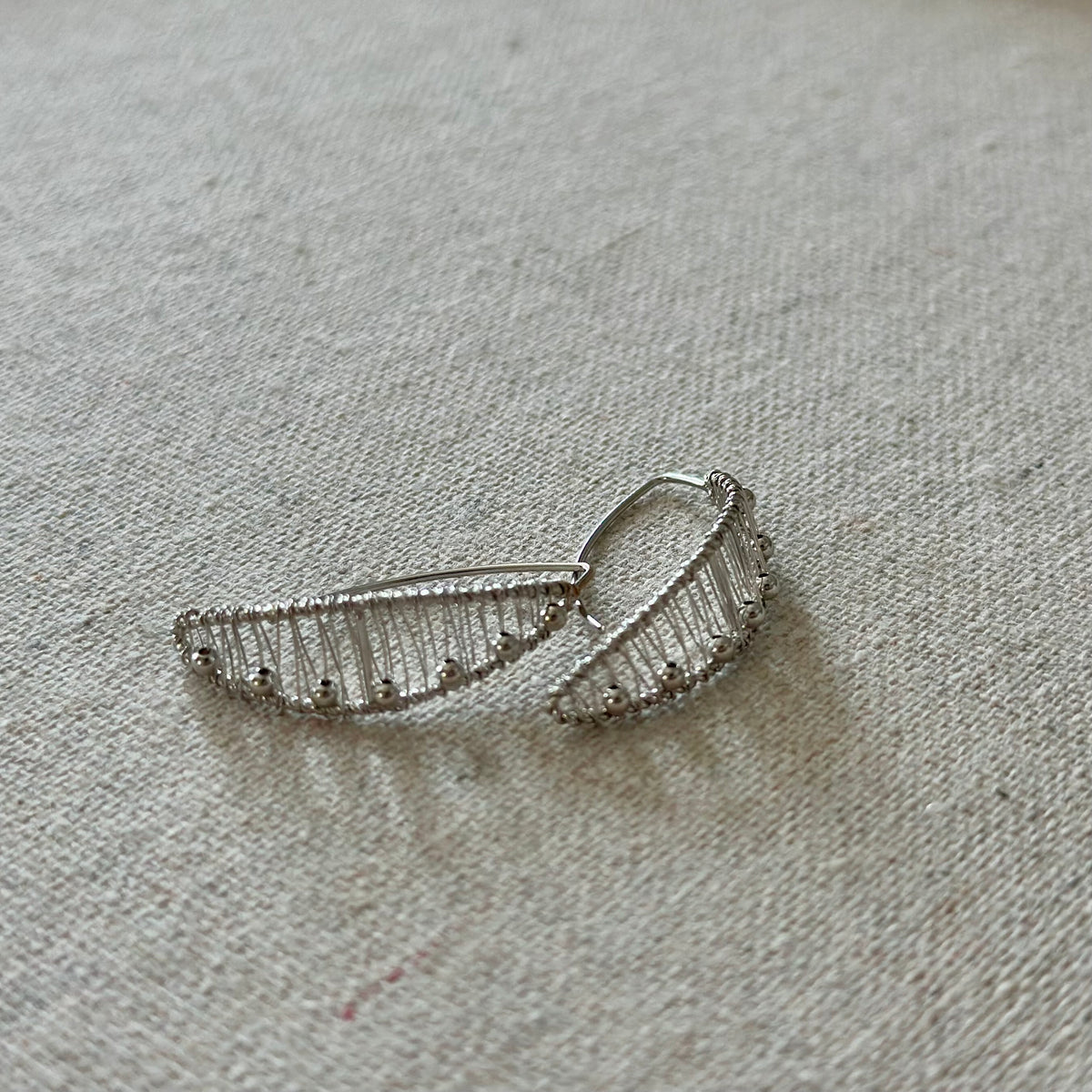 Wire Wrapping Sterling Silver Earring