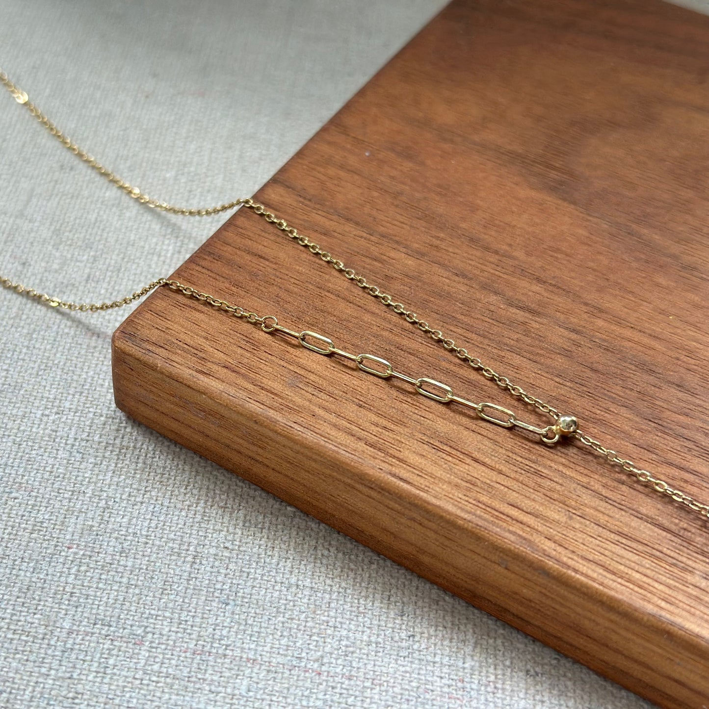 Two-way Amazonite Gold-plated Necklace