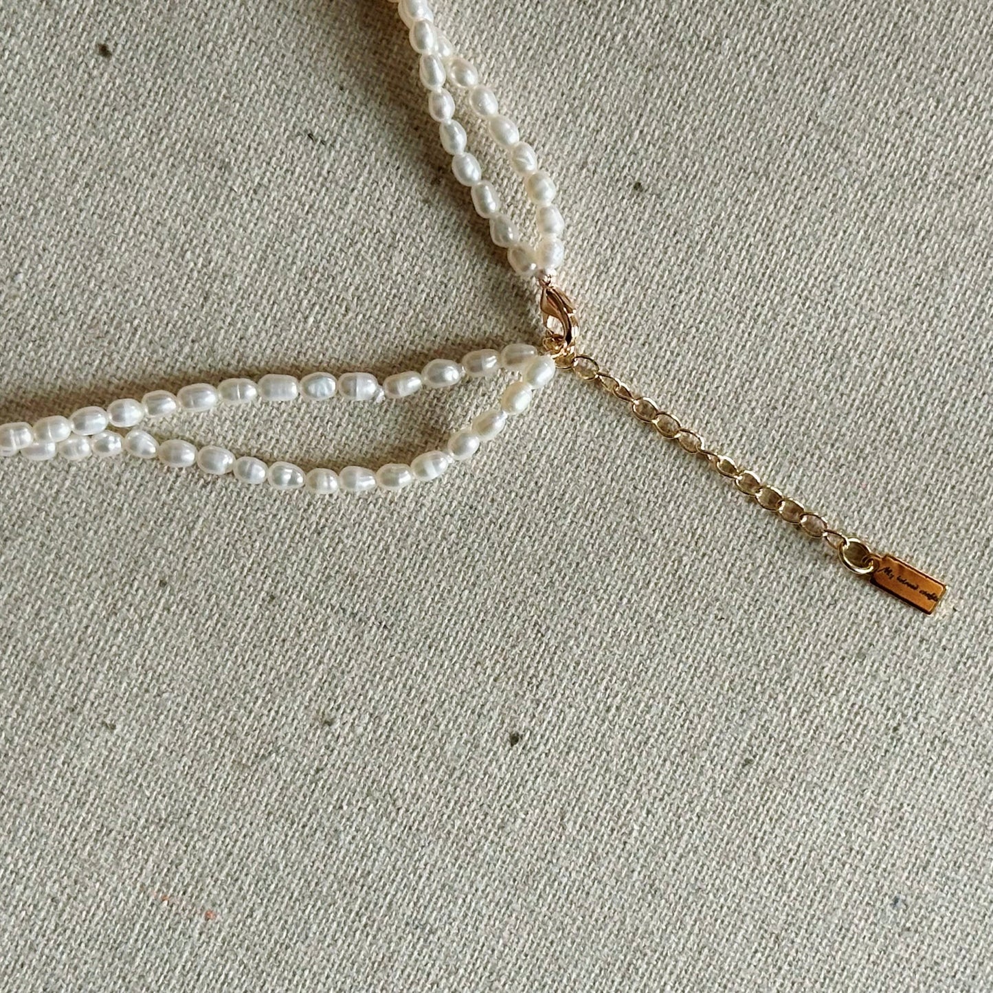 Two-way Rose Quartz And Double Layer Freshwater Pearl Beaded Necklace