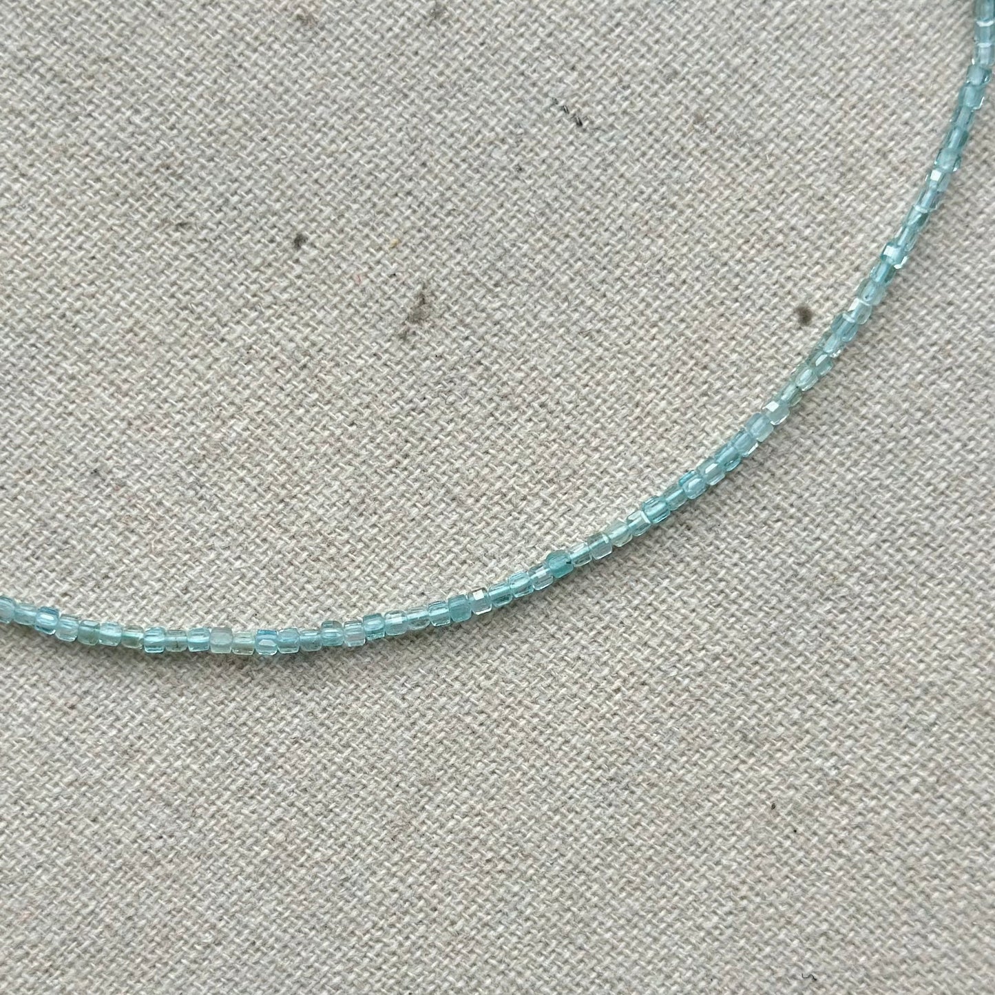 Apatite Beaded And Druzy Necklace