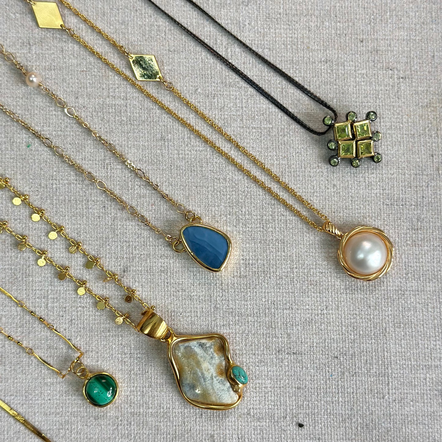 Herringbone 18K Gold-plated Long Necklace