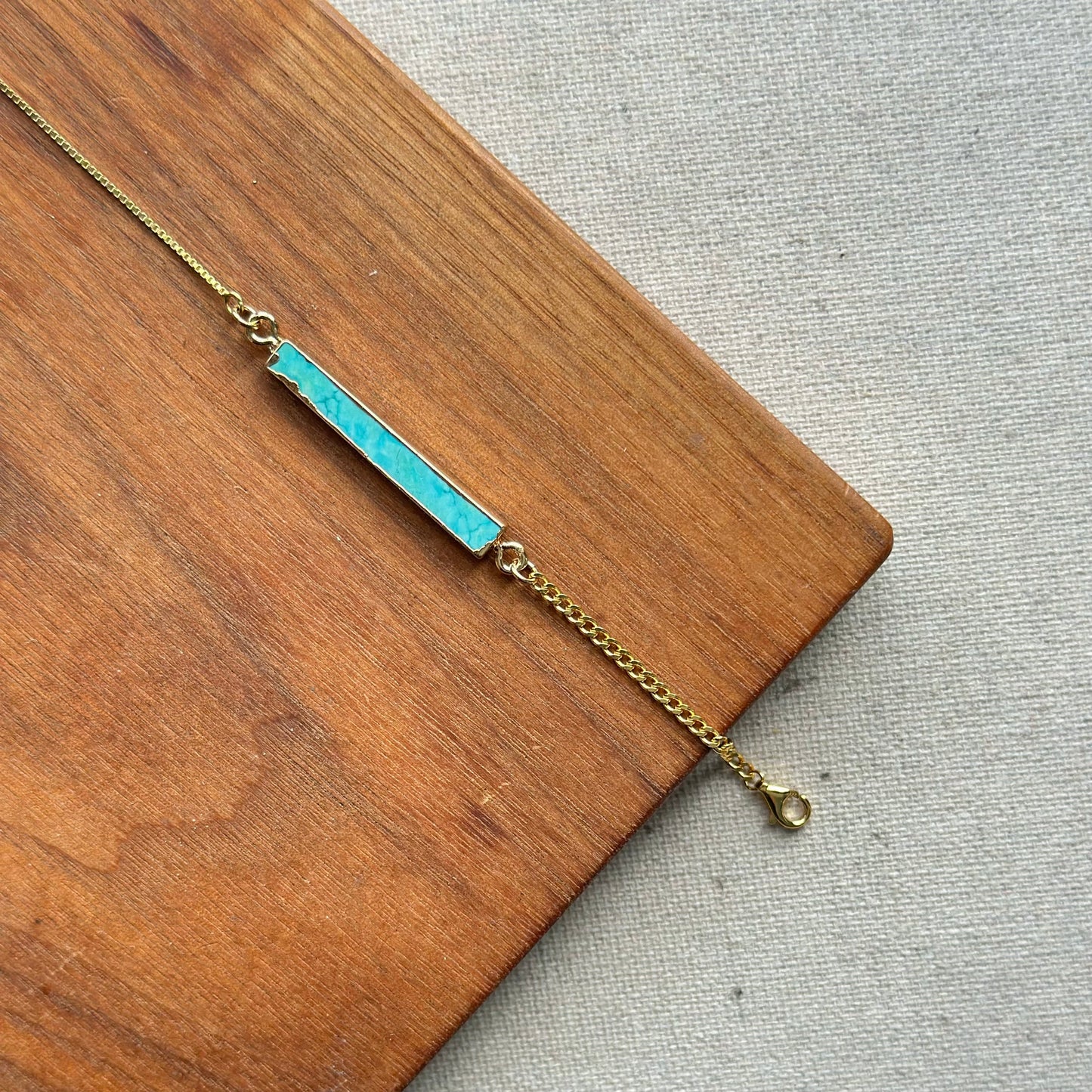 Turquoise Gold-plated Bracelet