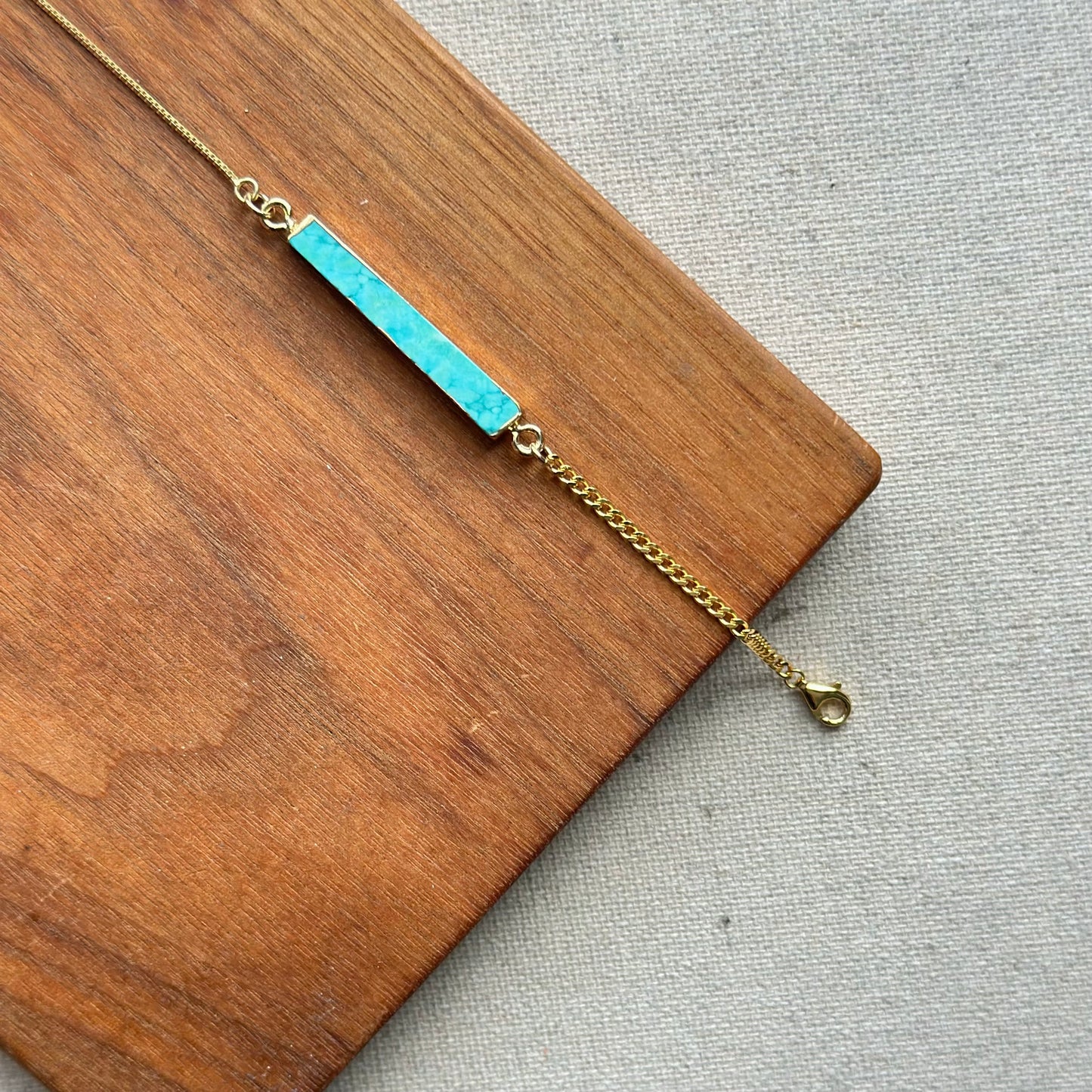 Turquoise Gold-plated Bracelet