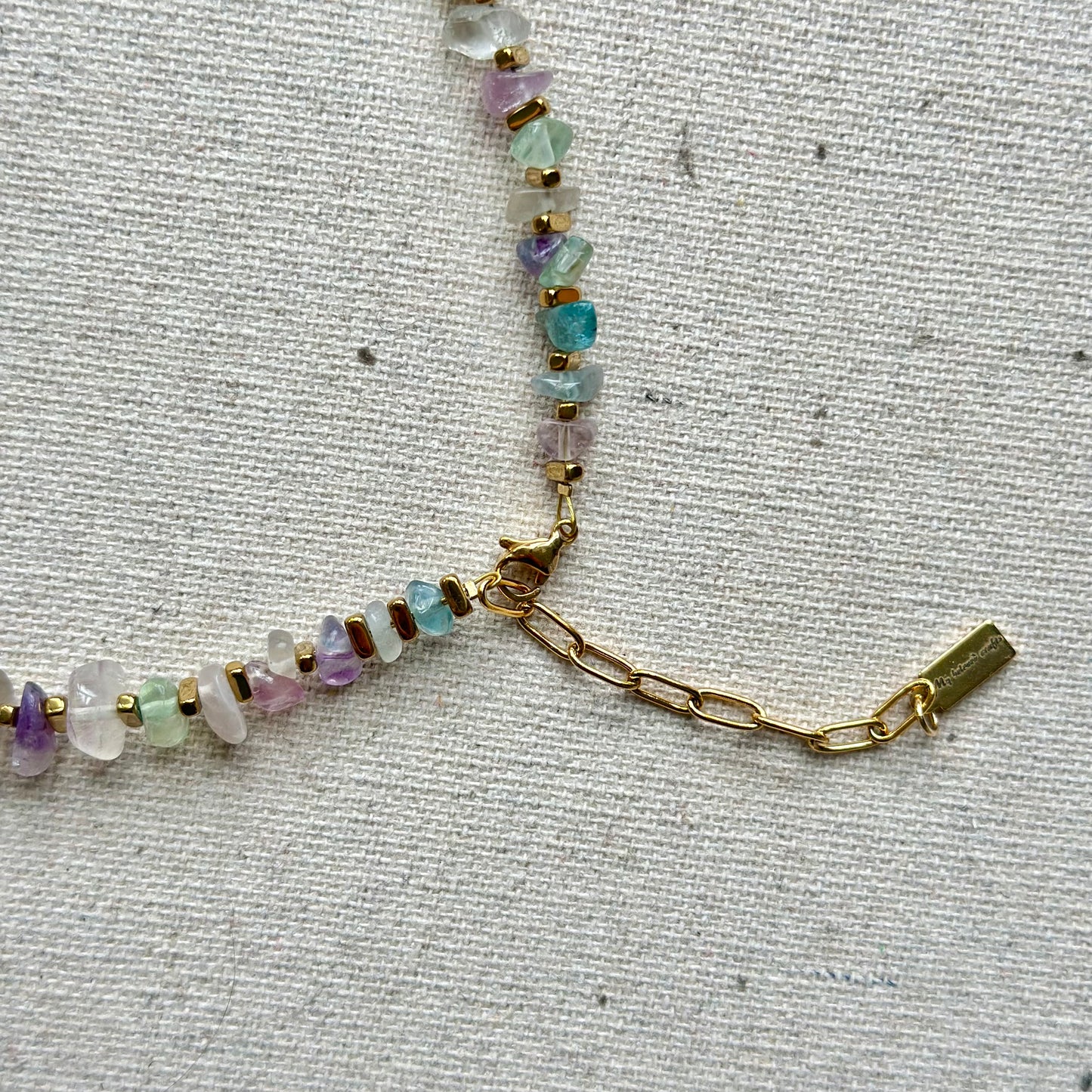 Multi-way Fluorite Beaded And Fluorite Necklace