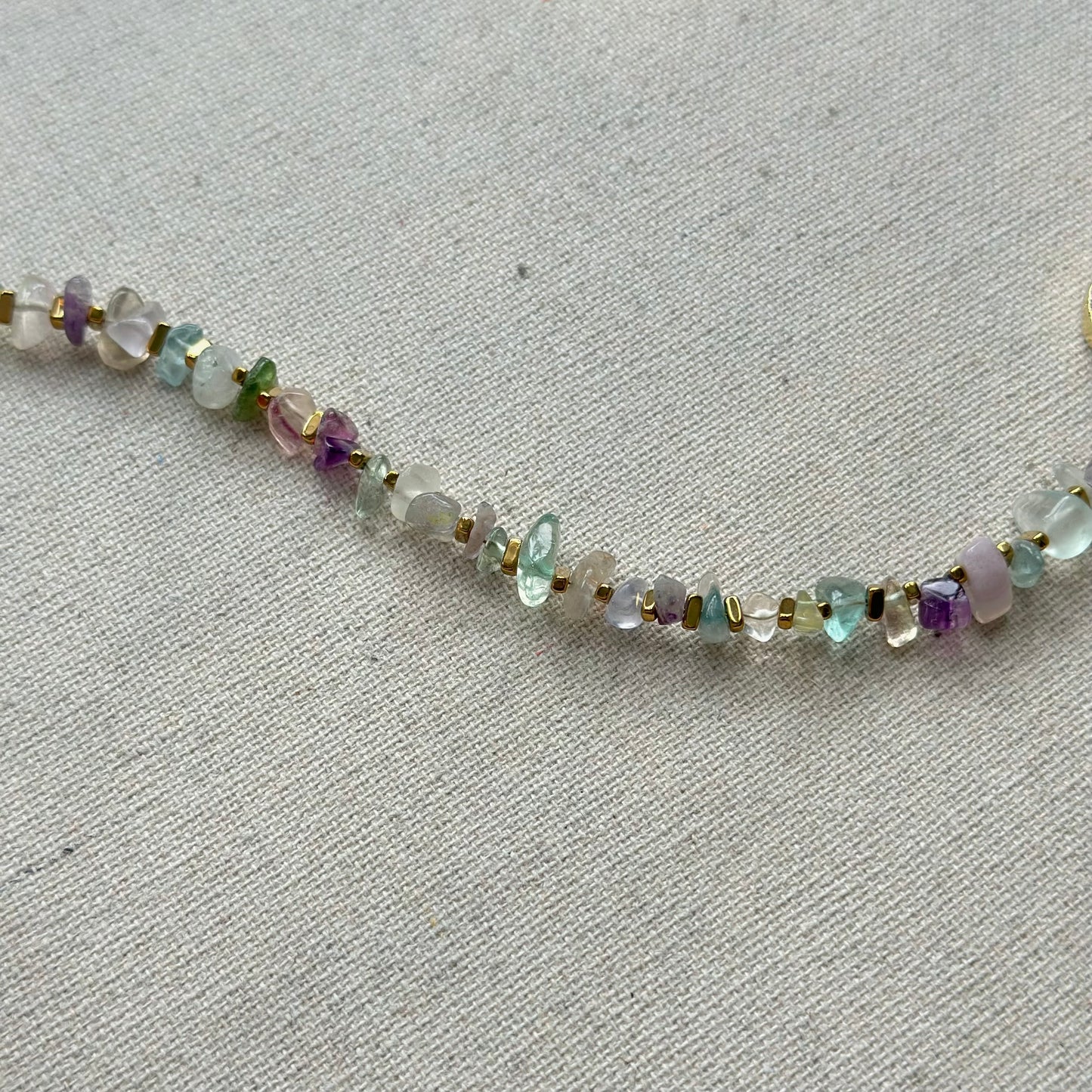 Multi-way Fluorite Beaded And Fluorite Necklace