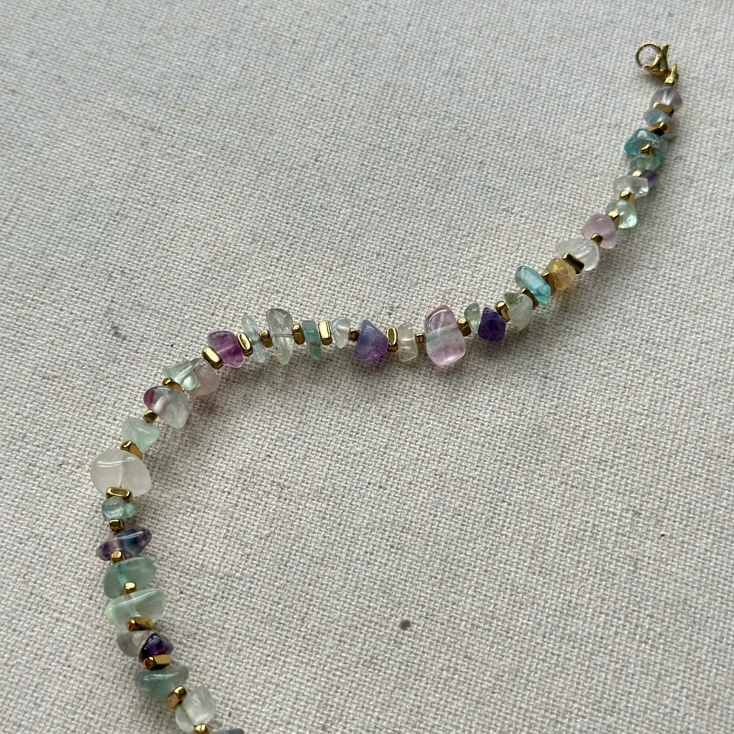 Multi-way Fluorite Beaded And Fluorite Necklace