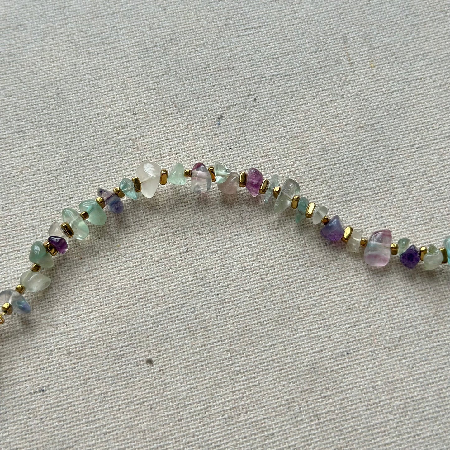 Multi-way Fluorite Beaded And Fluorite Necklace