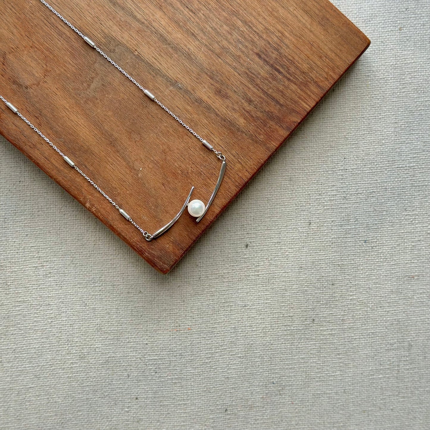 Japan Akoya Pearl 7mm Sterling Silver Necklace