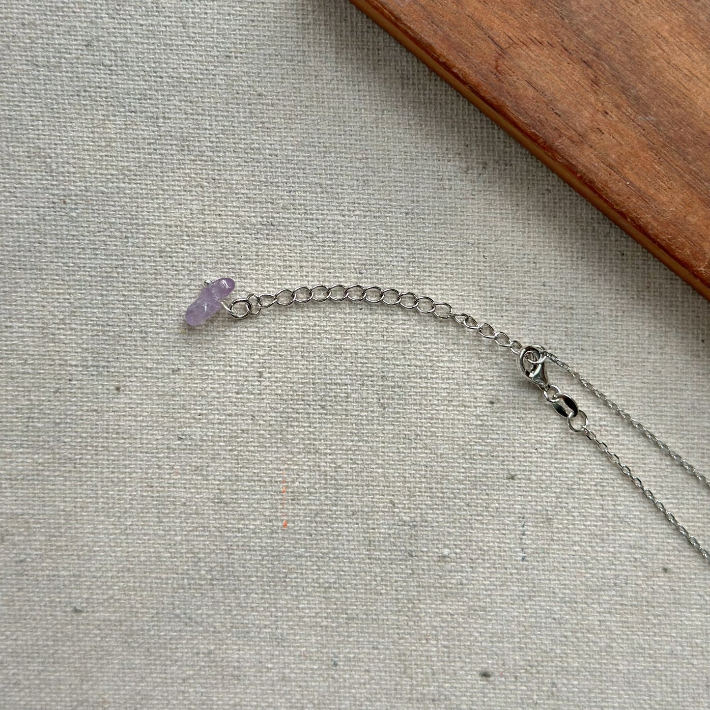 Amethyst And Citrine Heart Sterling Silver Necklace