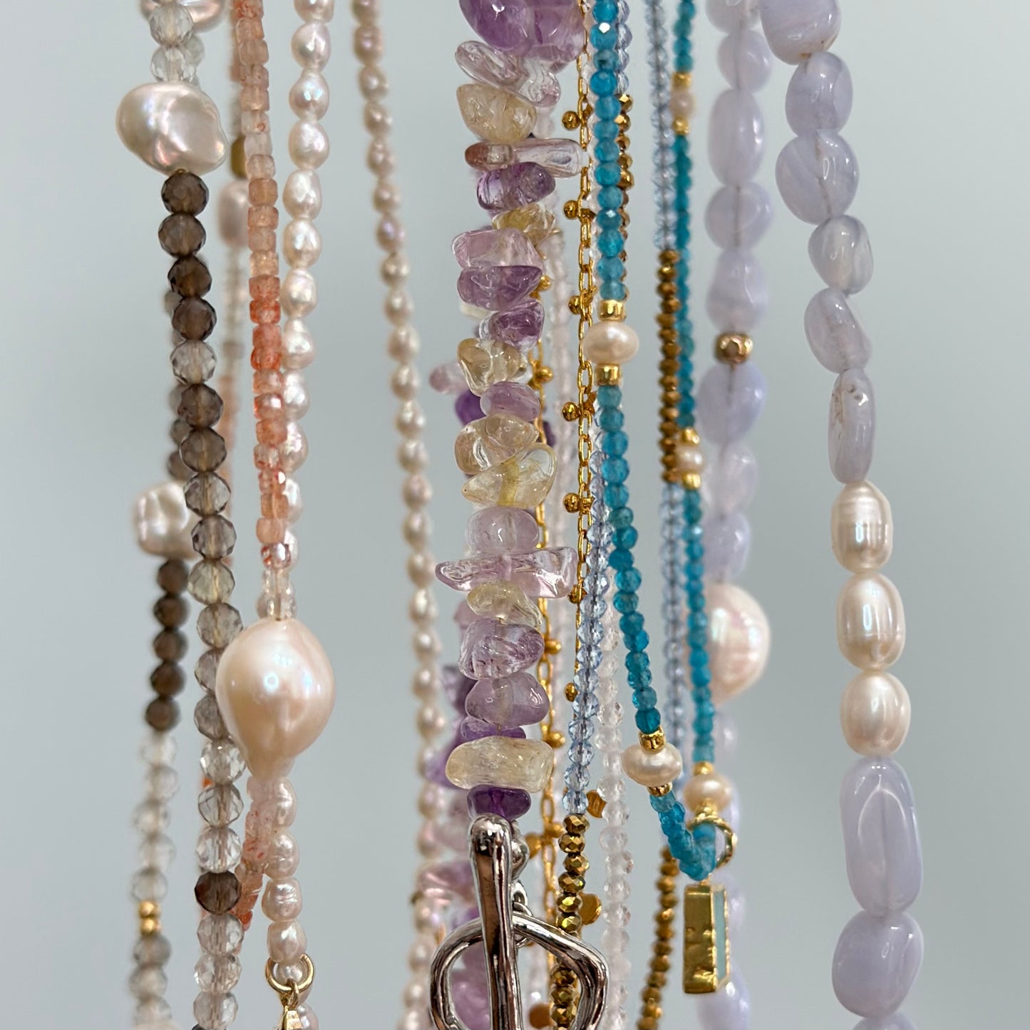 Apatite Beaded And Amazonite Necklace