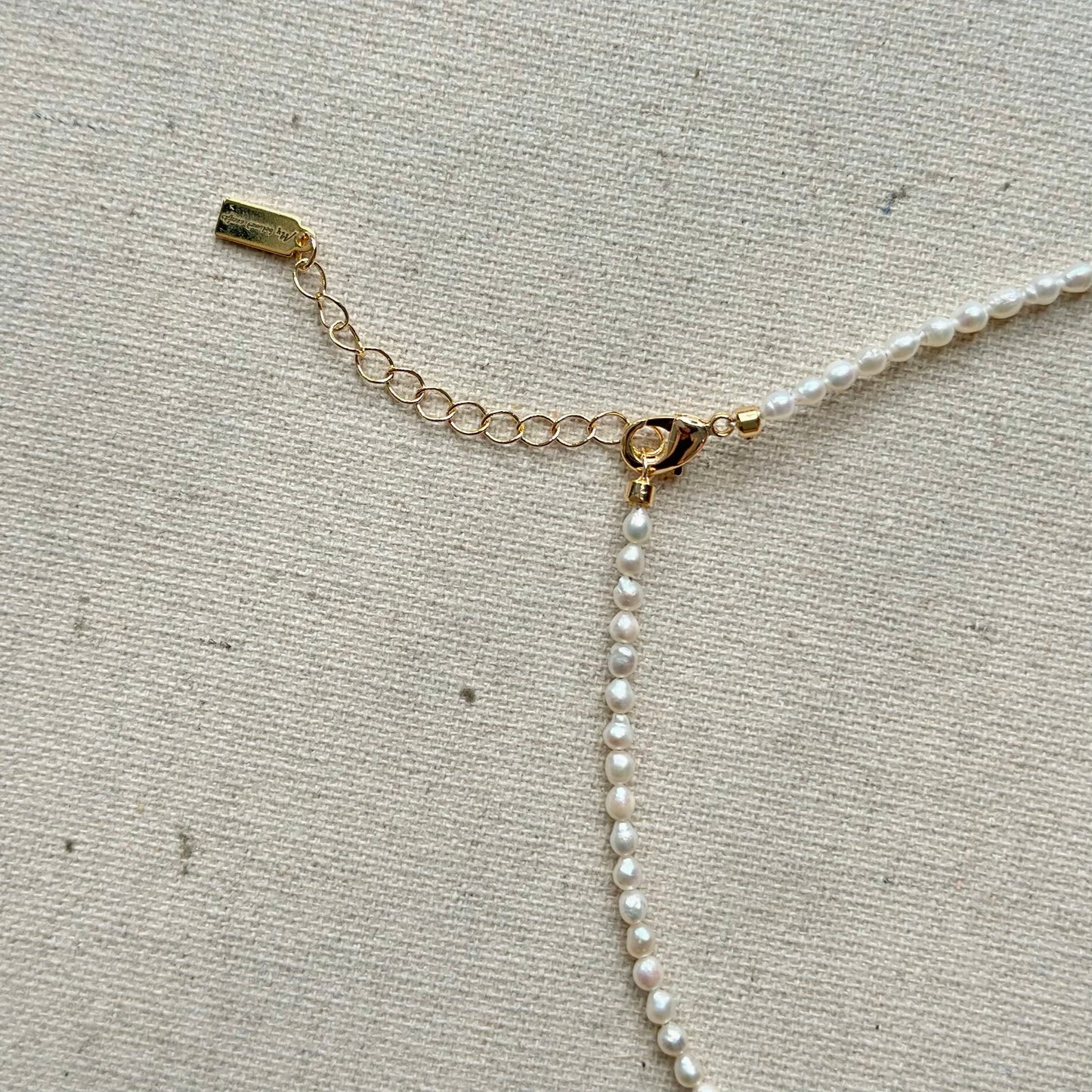 Freshwater Pearl Beaded And Moonstone Necklace
