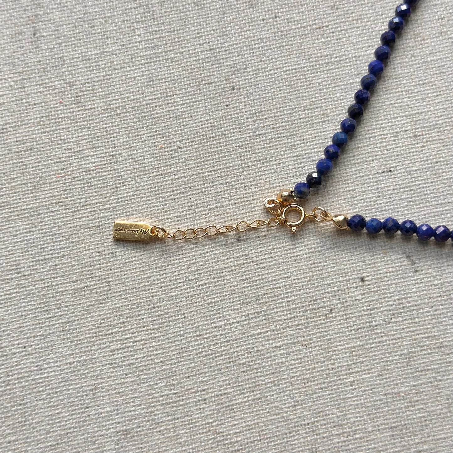Lapis And Moonstone Beaded Necklace