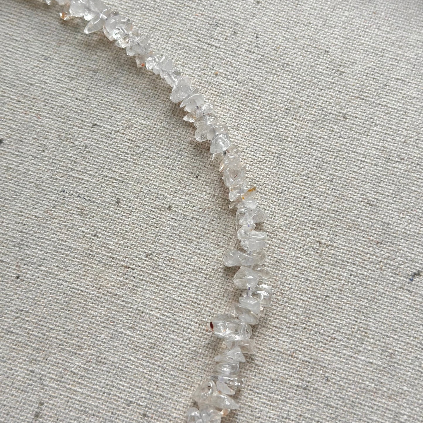 Clear Quartz And Amethyst Beaded Heart Necklace