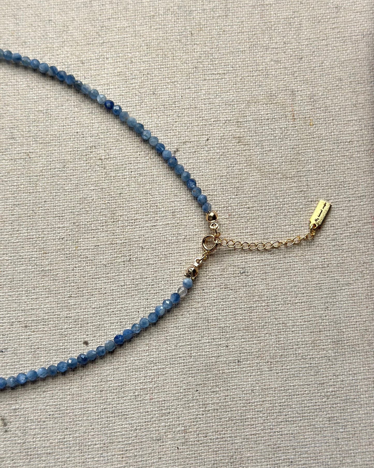 Kyanite And Moonstone Beaded Necklace