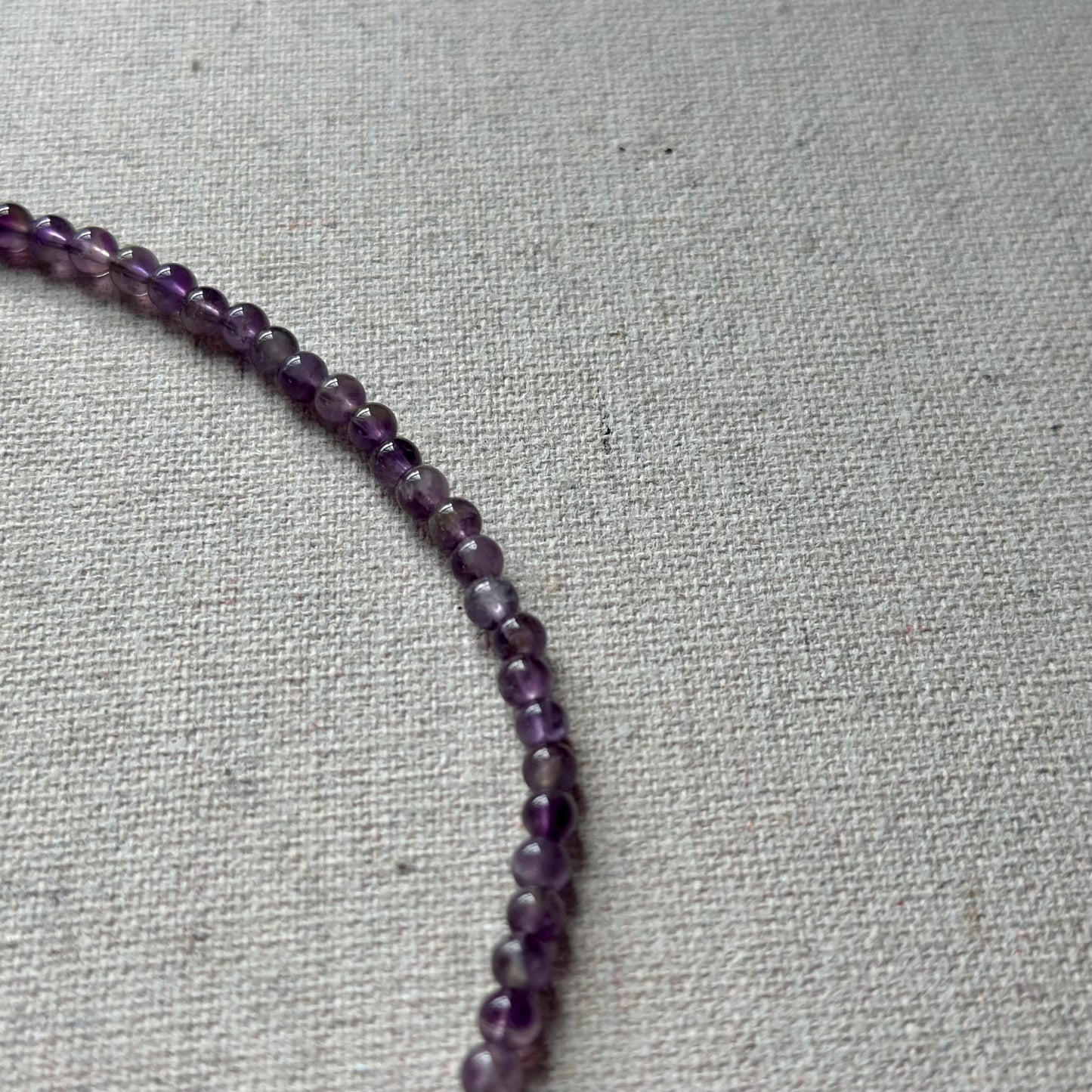 Amethyst And Baroque Pearl Beaded Necklace