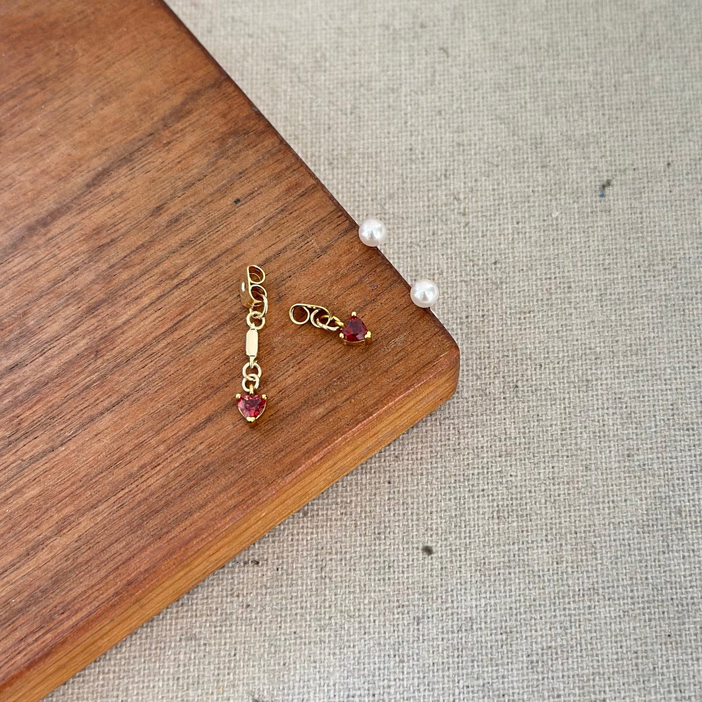 Two-way Japan Akoya Pearl And Garnet Stud