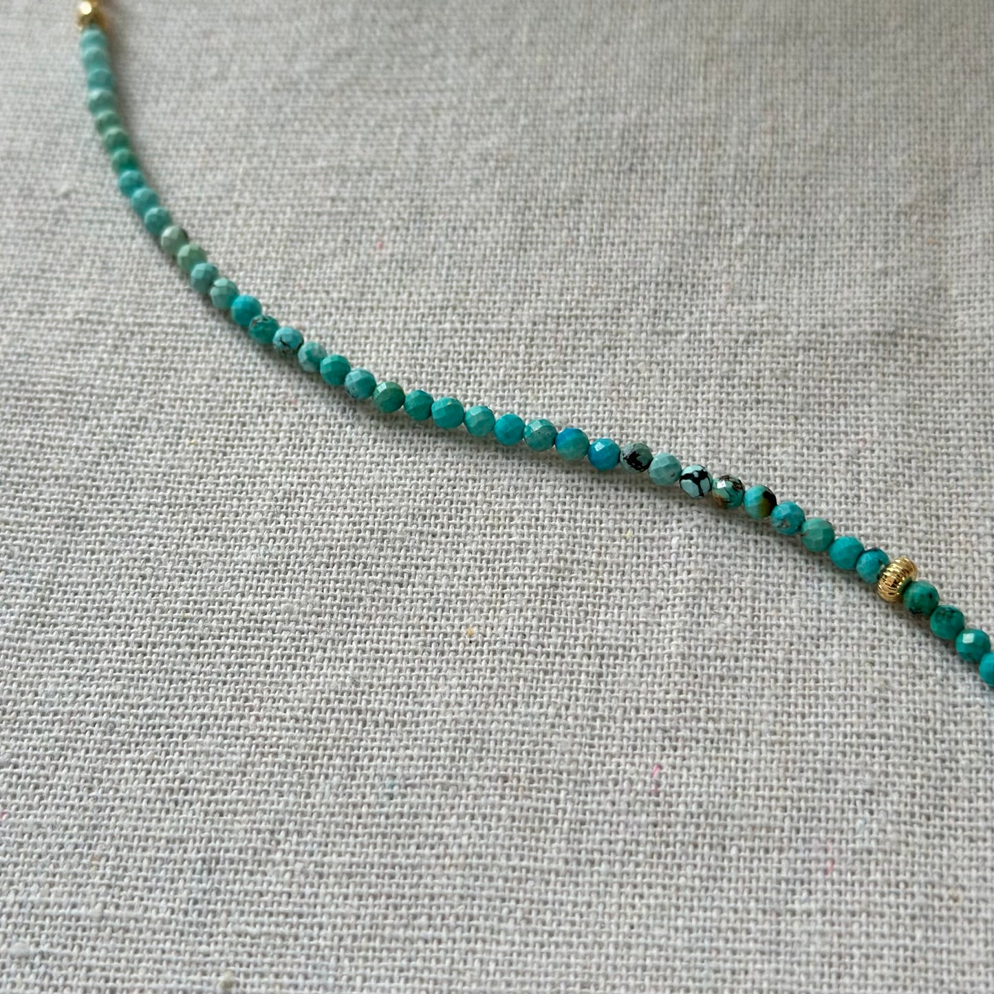 Turquoise Mix Freshwater Pearl Moonstone Beaded Necklace