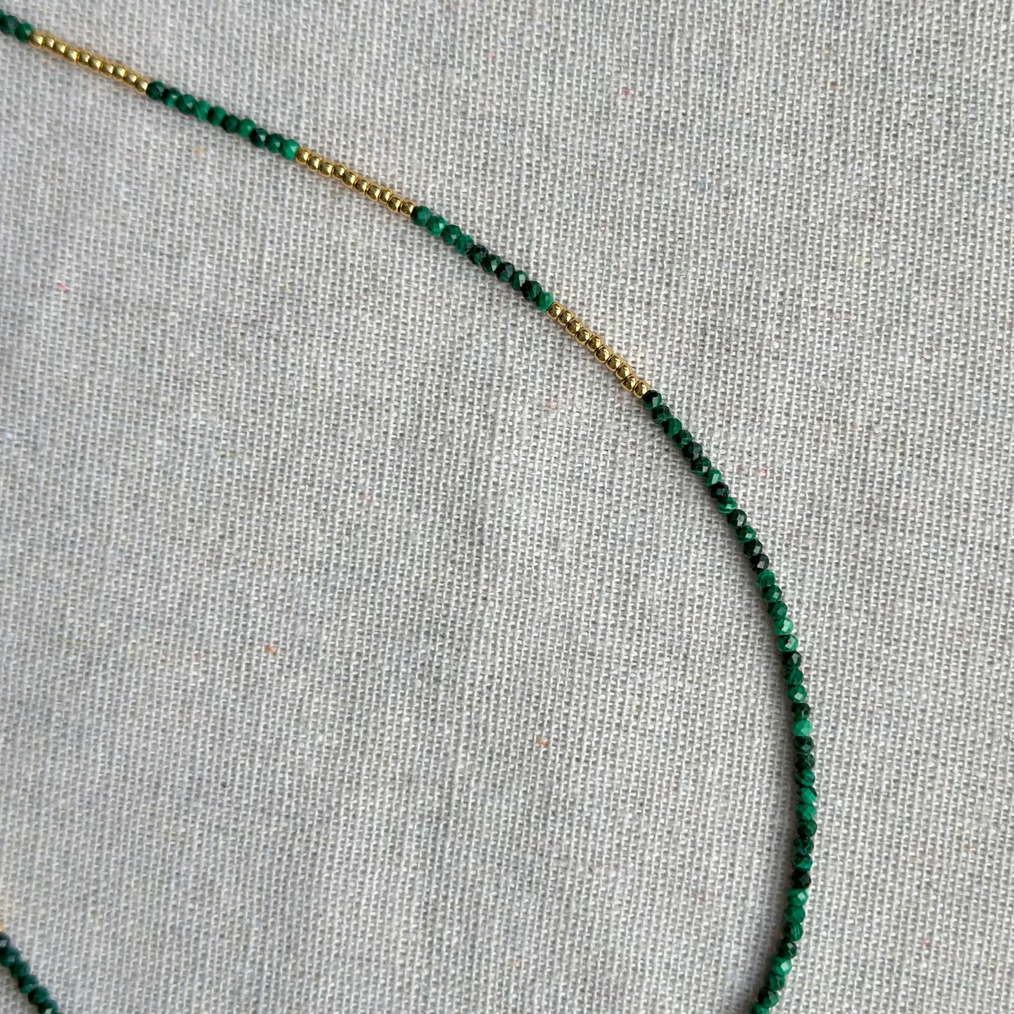 Two-way Malachite And Freshwater Pearl Beaded Necklace