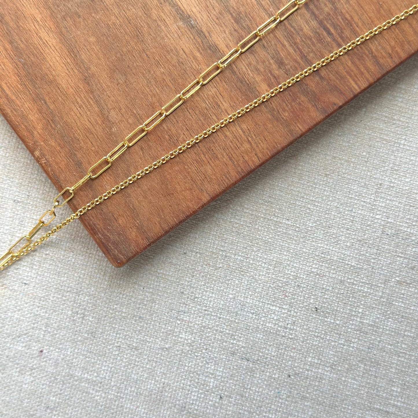 Aventurine Cube Asymmetric Gold-plated Sterling Silver Necklace