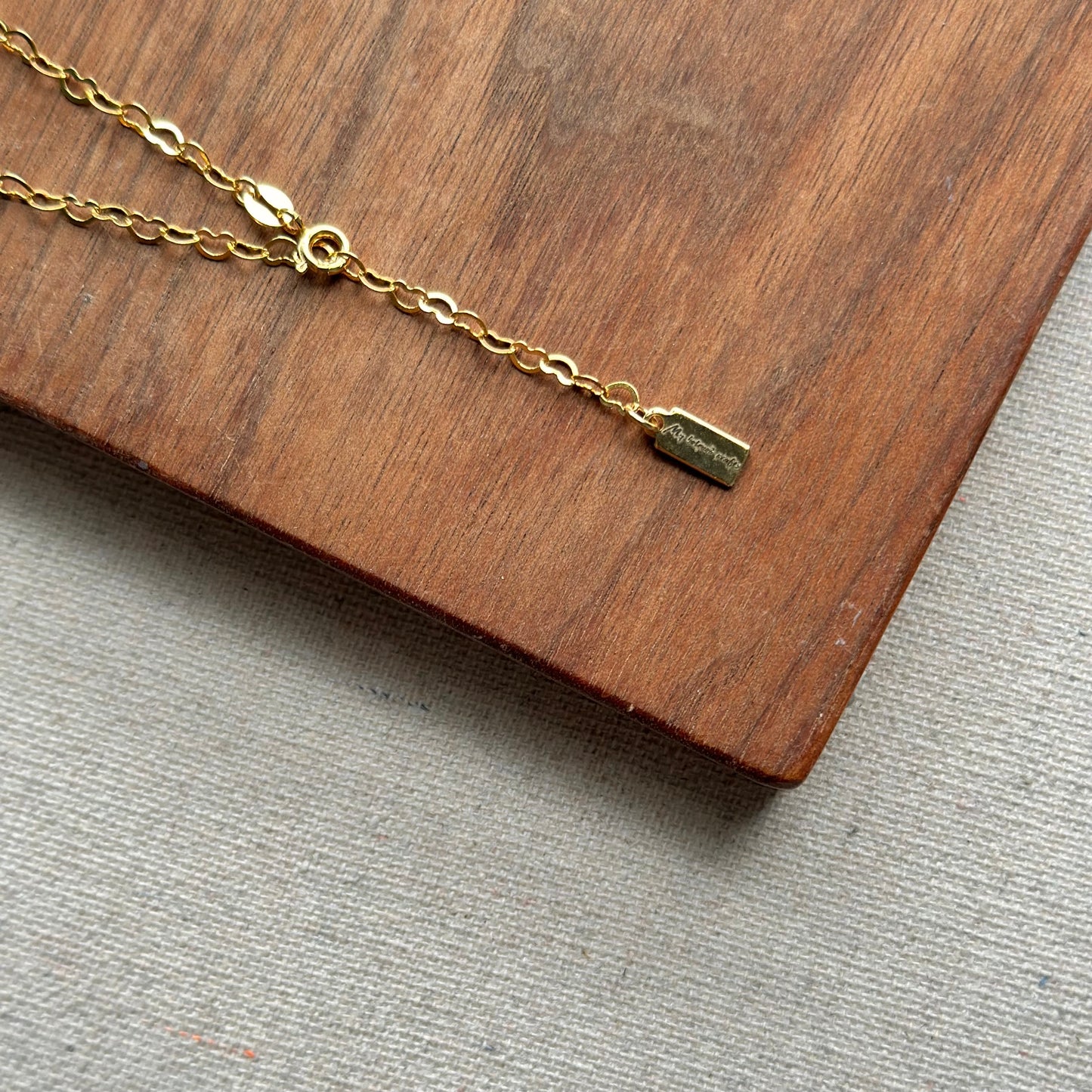 Topaz Heart And Heart Chain Gold-plated Sterling Silver Necklace