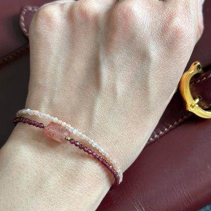 Sunstone Beaded Bracelet