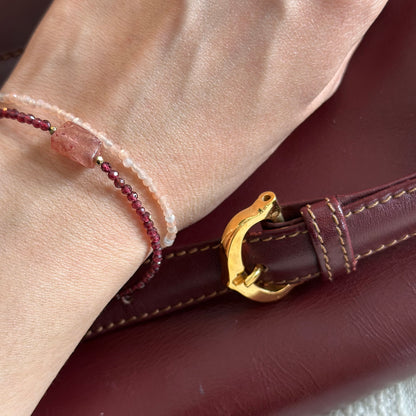 Sunstone Beaded Bracelet