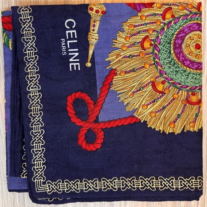 CHRISTMAS SET (3 ITEMS) CELINE PARIS Handkerchief & Amethyst Set