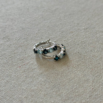 Topaz Sterling Silver Ear Hoop