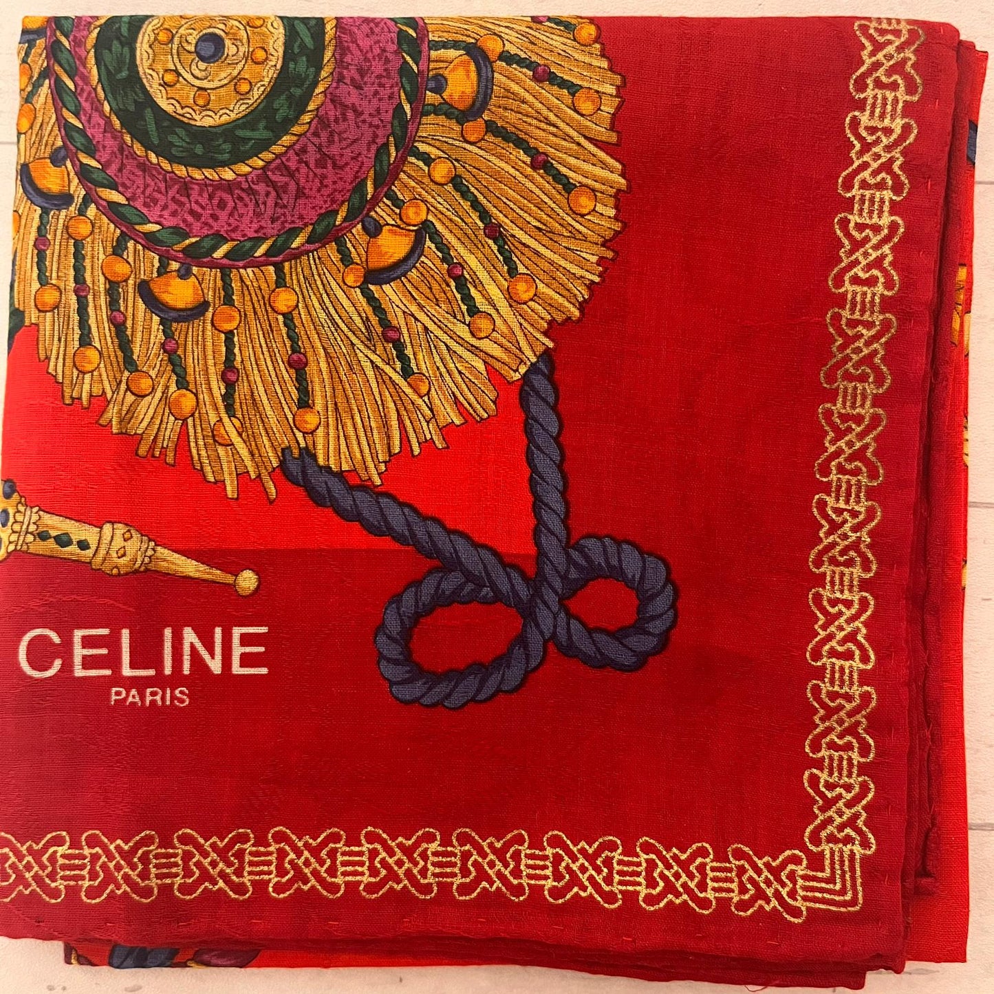 CHRISTMAS SET (2 ITEMS) Celine Handkerchief+ Garnet Rose Gold-plated Ring