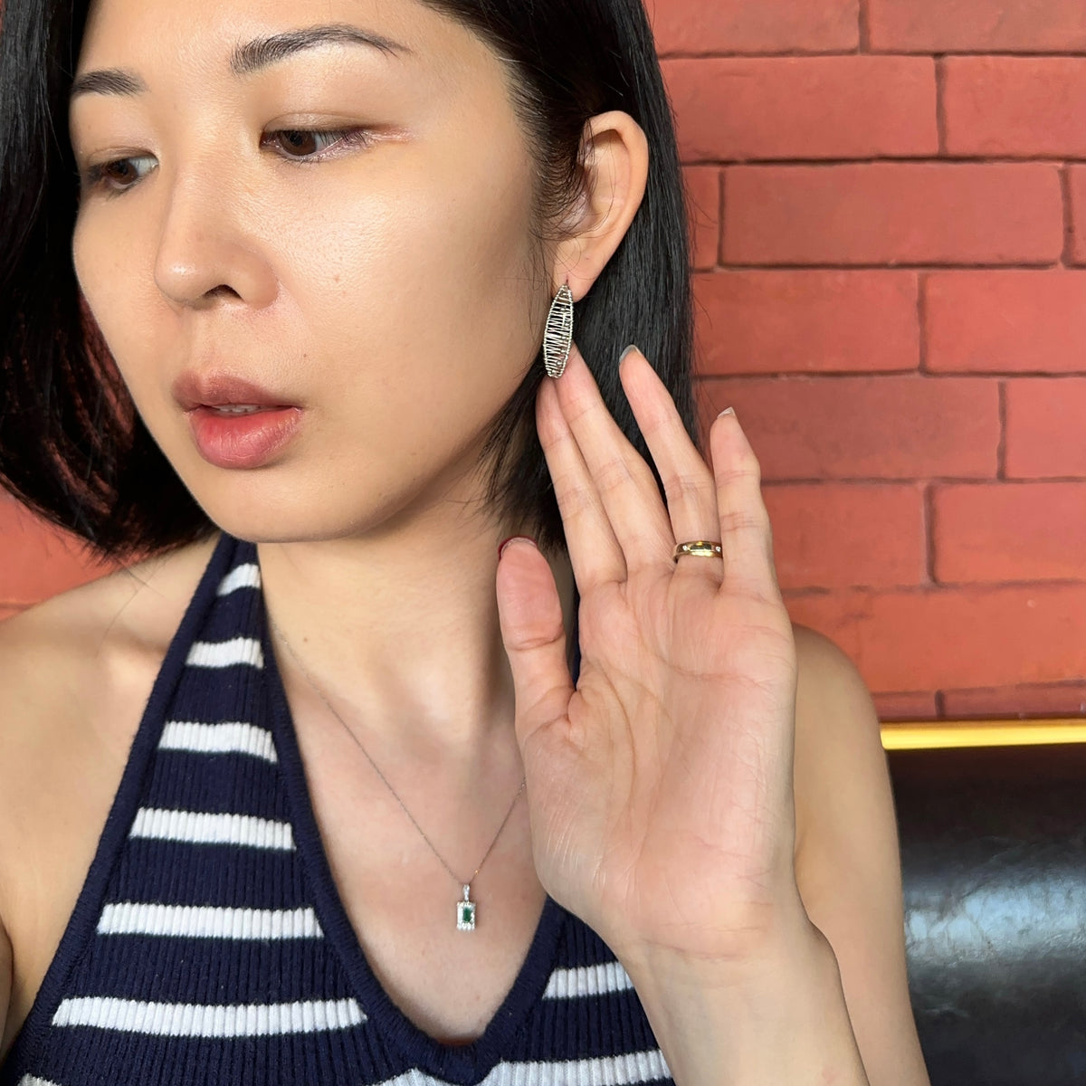 Wire Wrapping Sterling Silver Earring