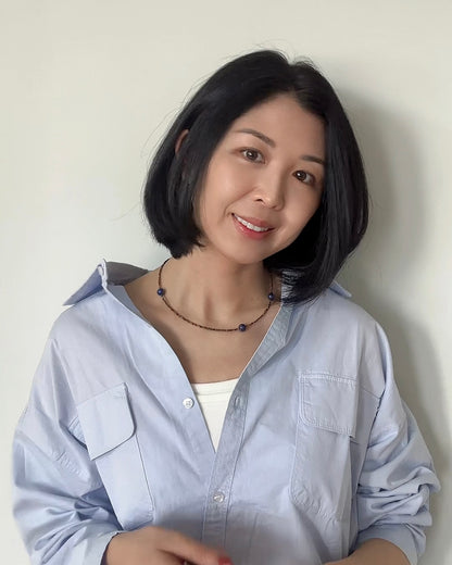 Tiger Eye And Lapis Beaded Necklace