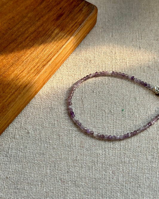 Amethyst Beaded Bracelet