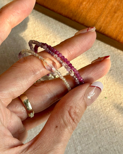 Ruby Beaded Bracelet