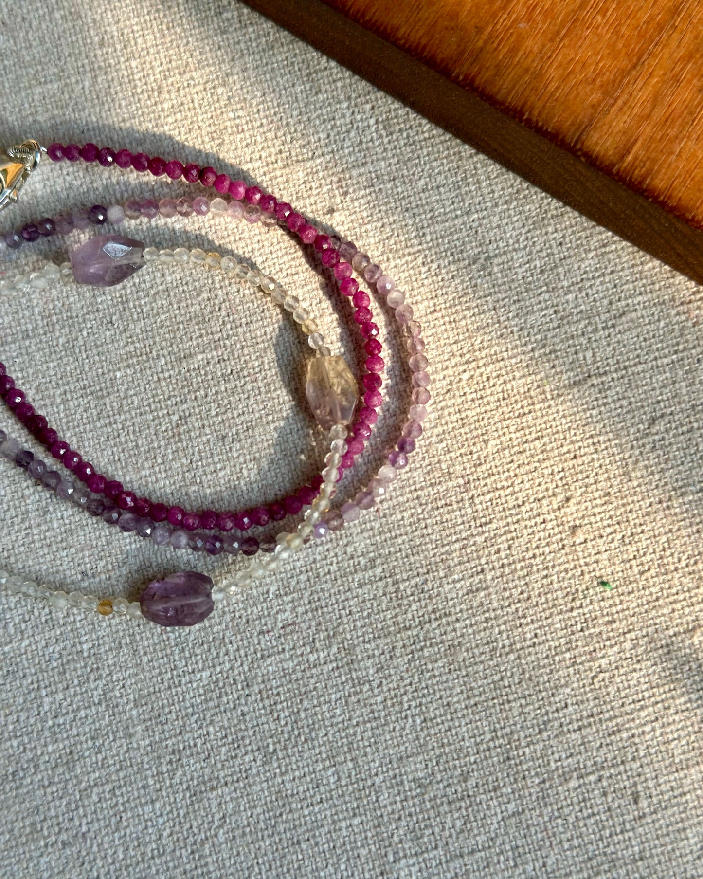 Amethyst Beaded Bracelet