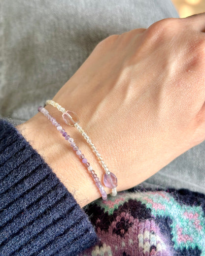 Amethyst Beaded Bracelet