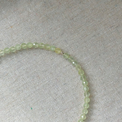 Prehnite Beaded And Baroque Pearl Front Hoop Toggle Necklace