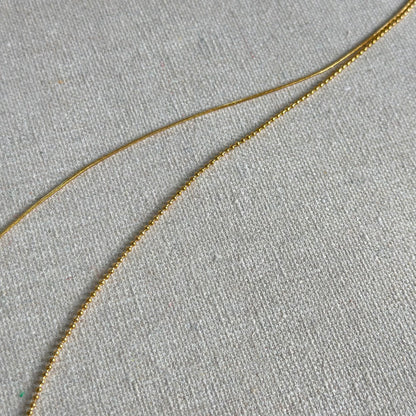 Dainty Chain Double Layer 18K Gold-plated Stainless Steel Necklace