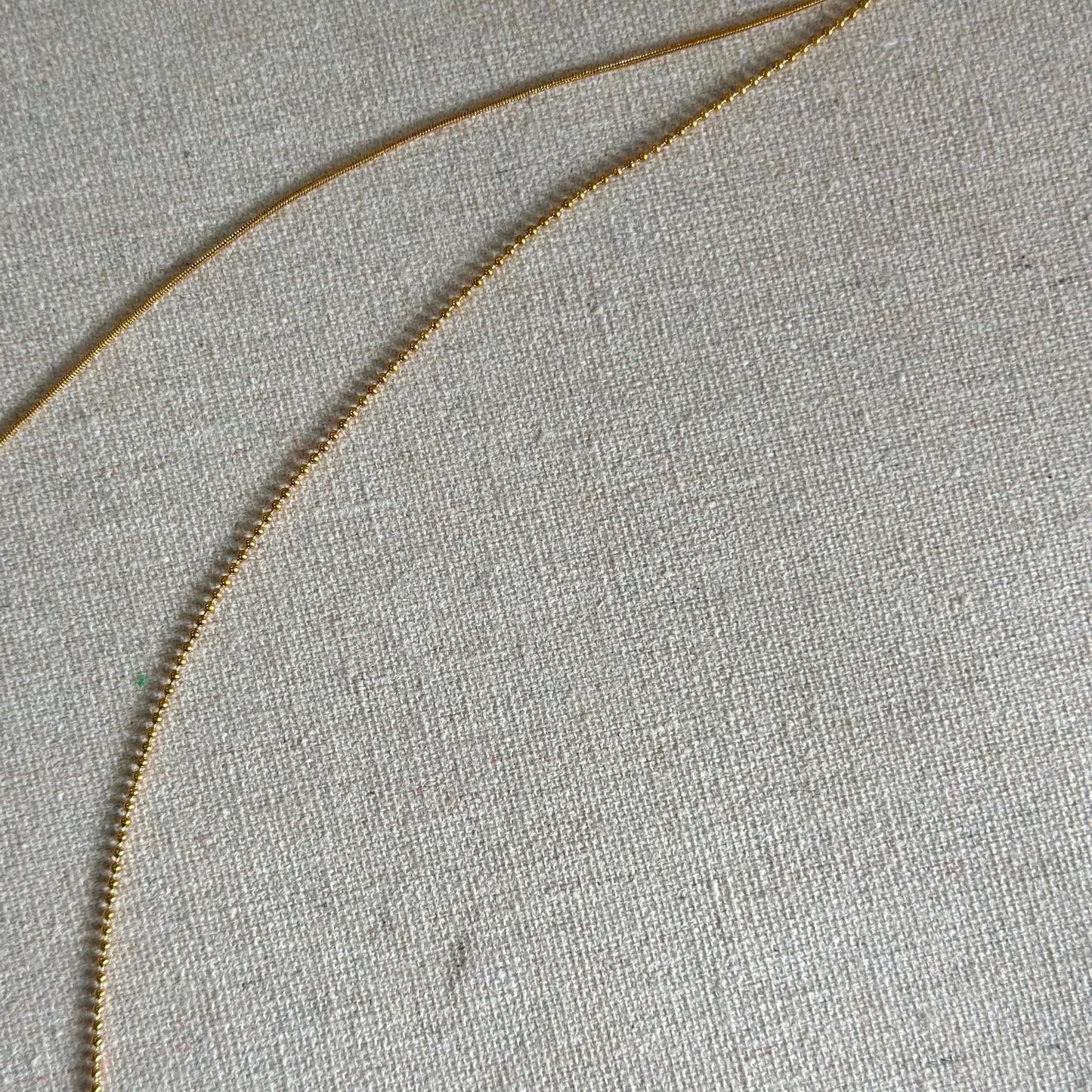 Dainty Chain Double Layer 18K Gold-plated Stainless Steel Necklace