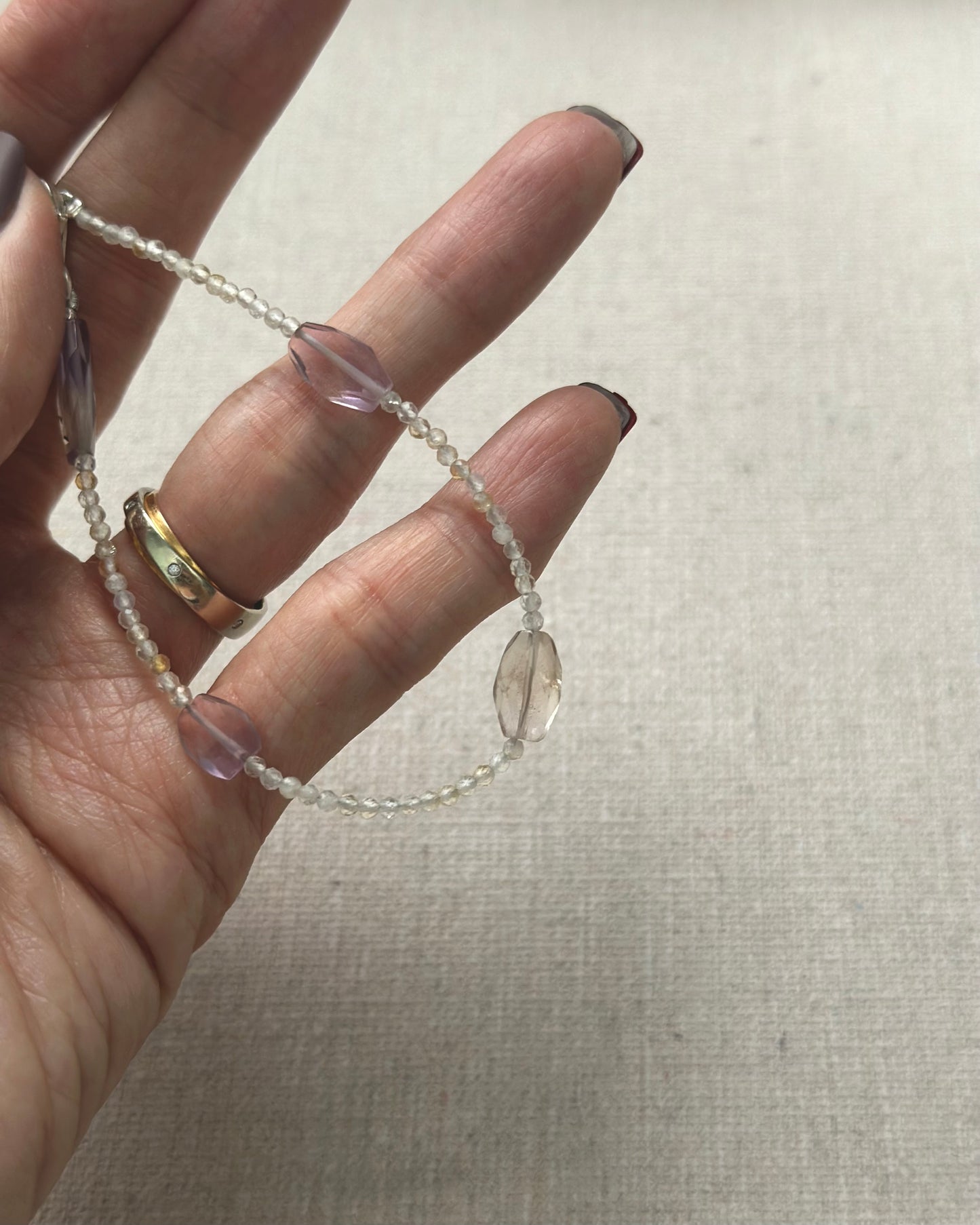 Ametrine Beaded Bracelet