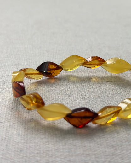 Amber Beaded Bracelet
