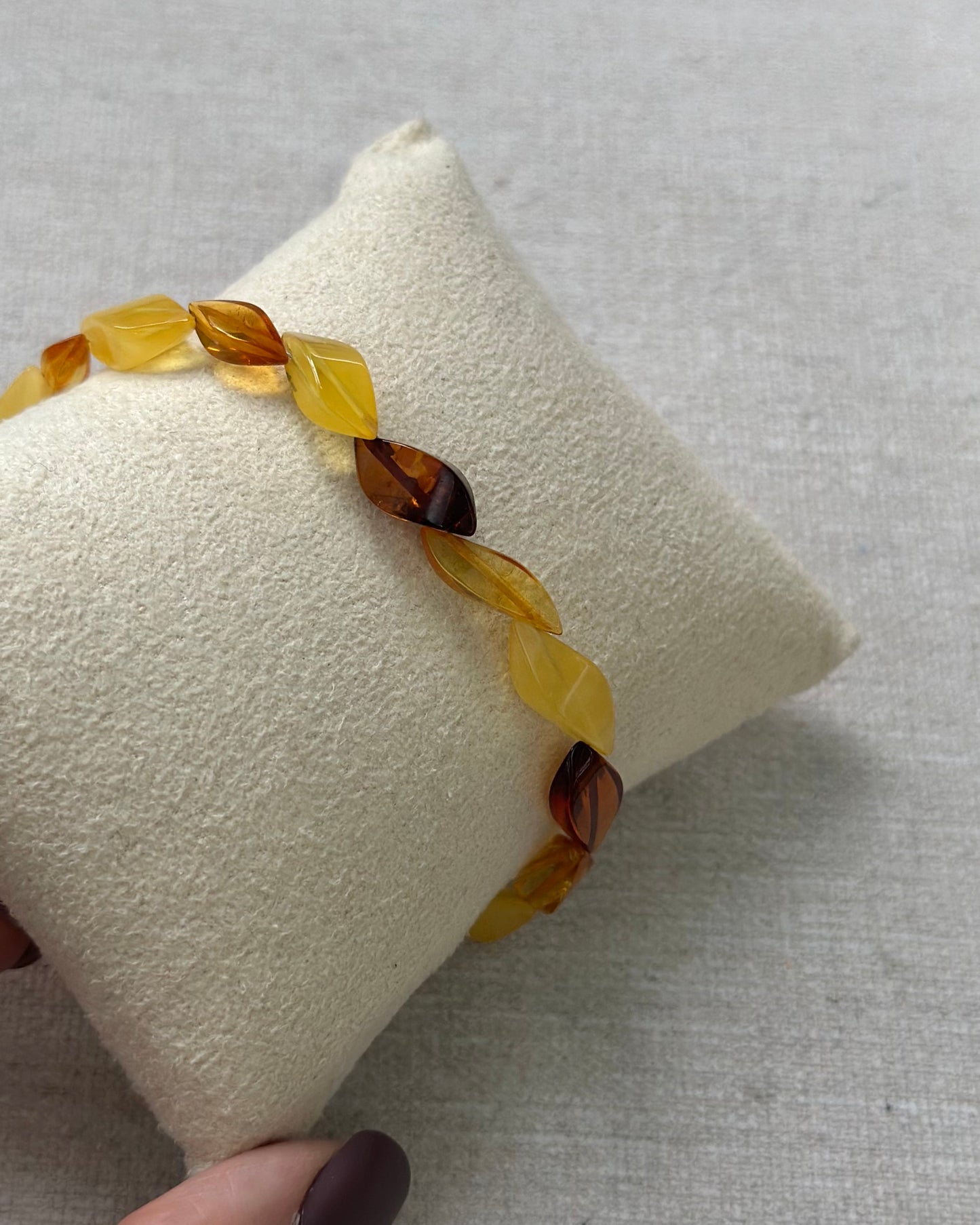 Amber Beaded Bracelet