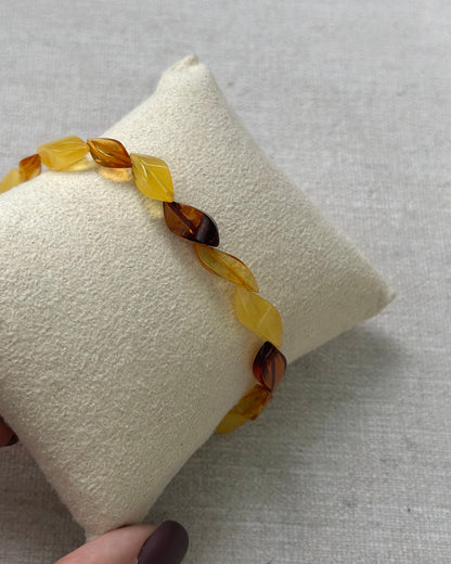 Amber Beaded Bracelet