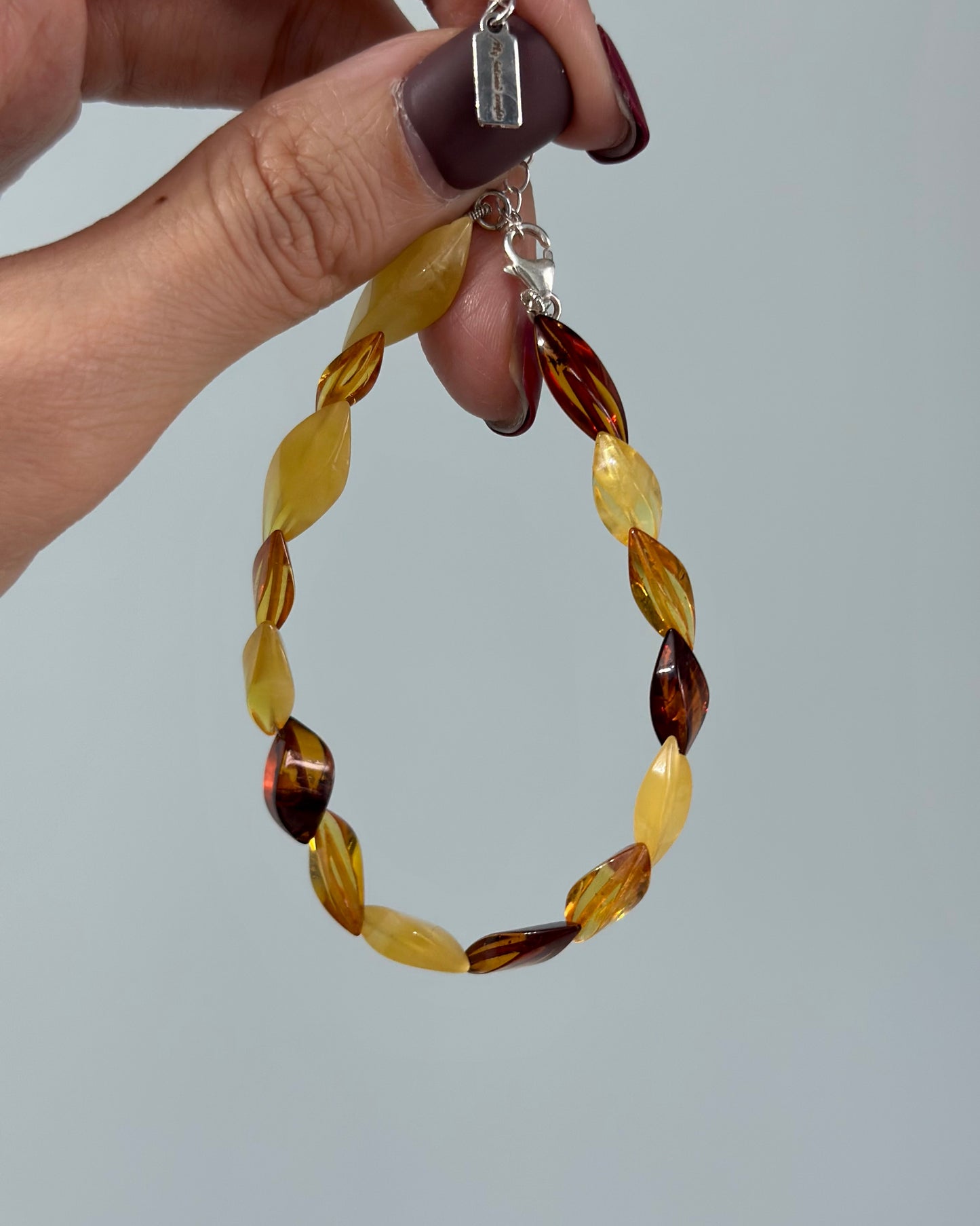 Amber Beaded Bracelet