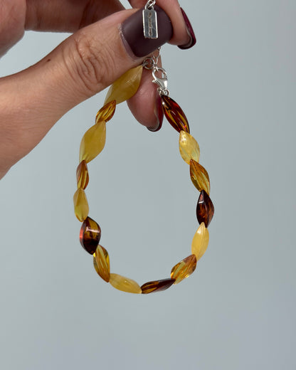 Amber Beaded Bracelet