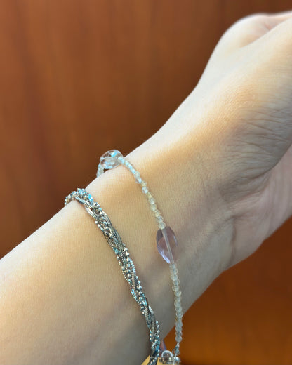 Ametrine Beaded Bracelet