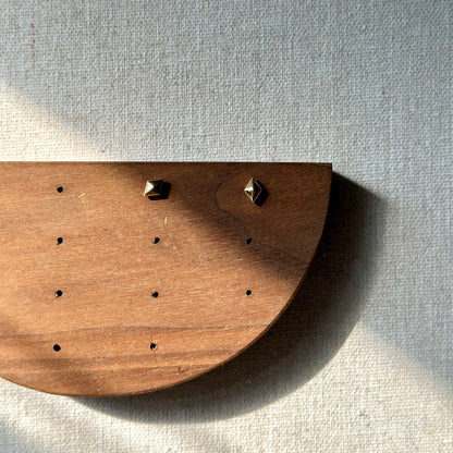 10K Solid Gold Pyramid Ear Stud