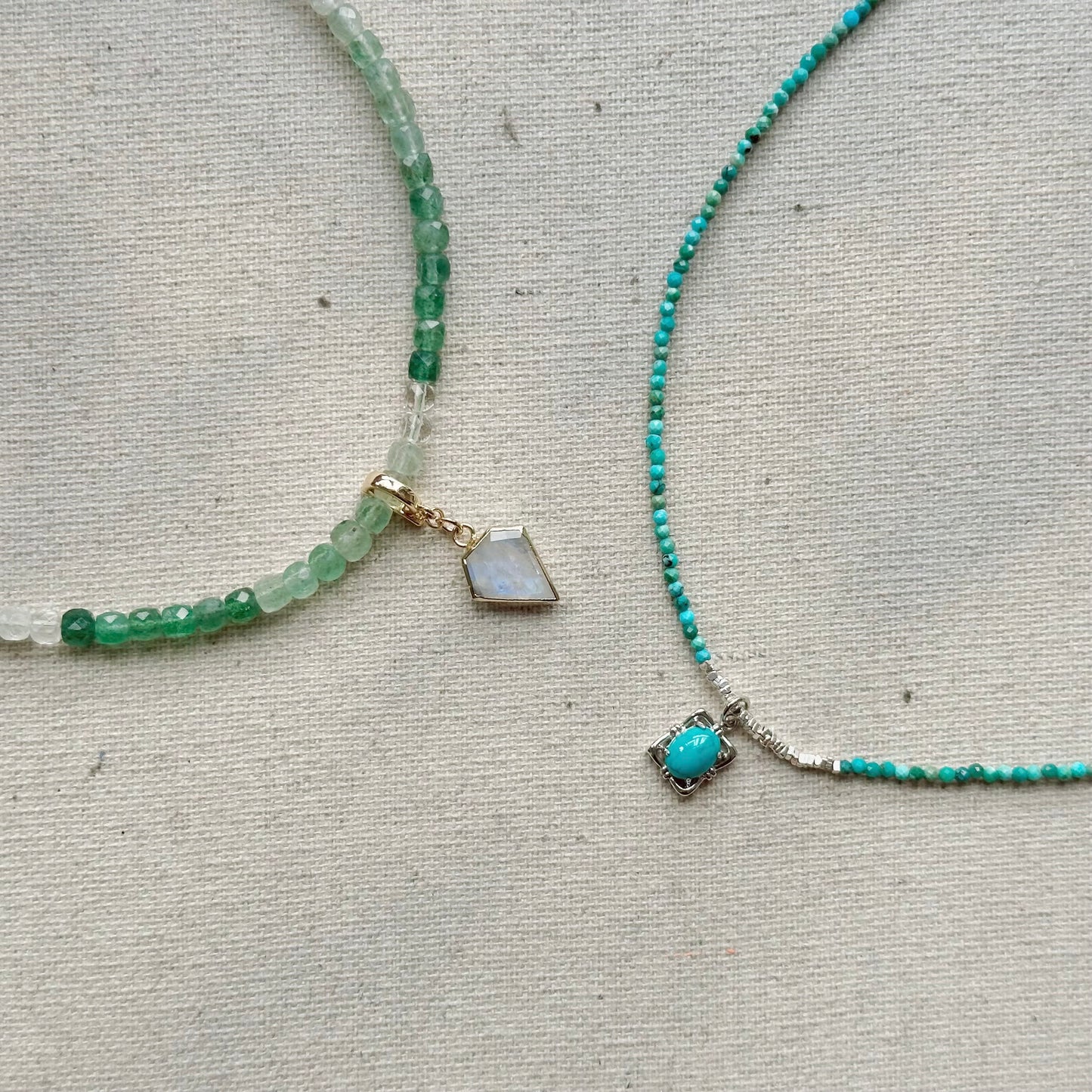 Turquoise Beaded And Turquoise Necklace