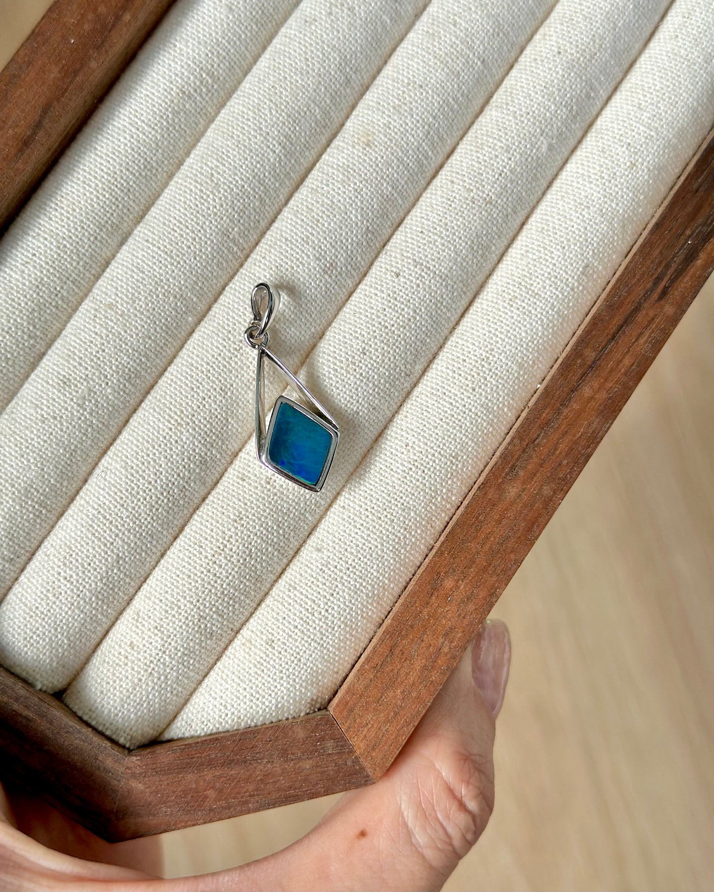 Australian Opal Sterling Silver Pendant