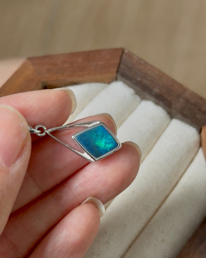 Australian Opal Sterling Silver Pendant