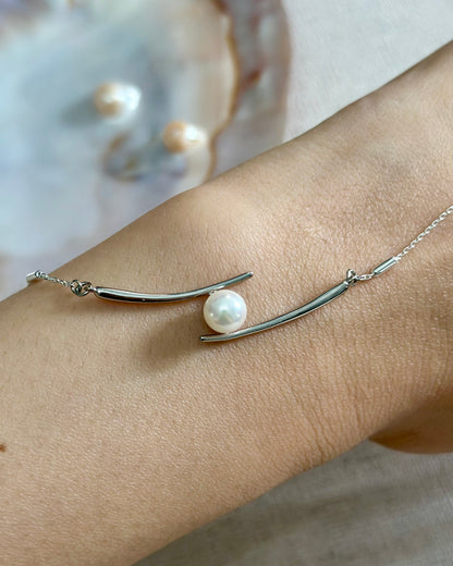 Japan Akoya Pearl 7mm Sterling Silver Necklace